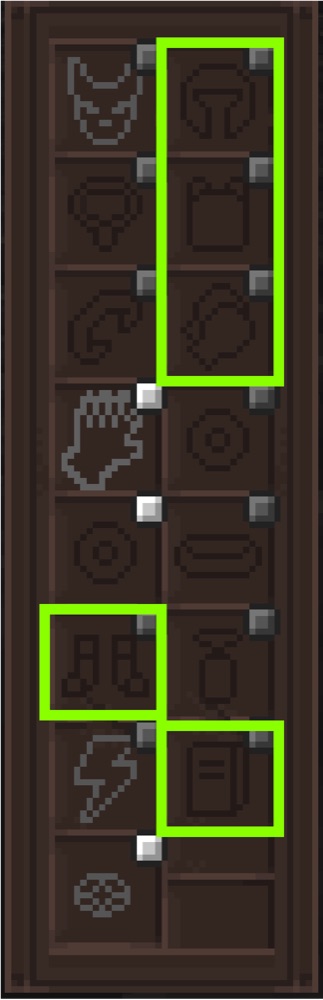 The curio slots that take school level gems.