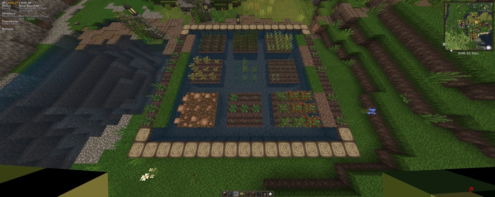 A finished greenhouse.
