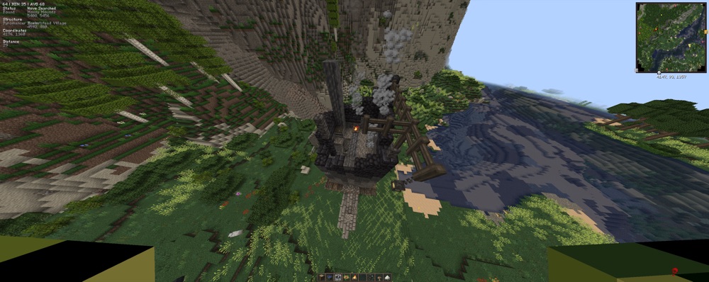 A Pyromancer Tower seen from above.