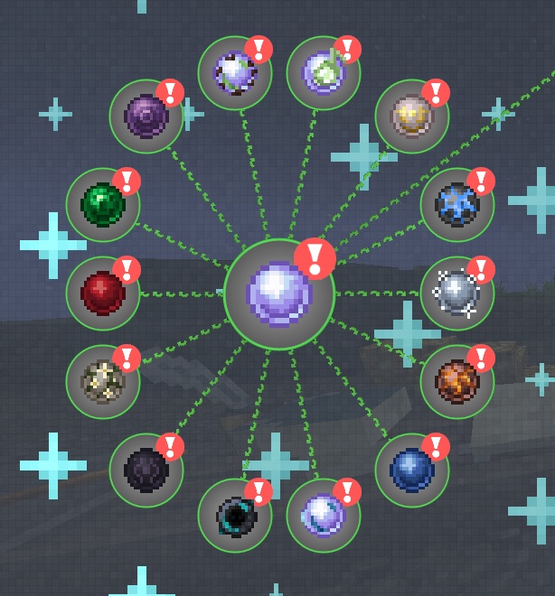 The upgrade orb quests in the Magic Gear questline.